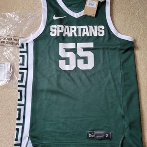 New Nike Michigan State #55 Carr jersey